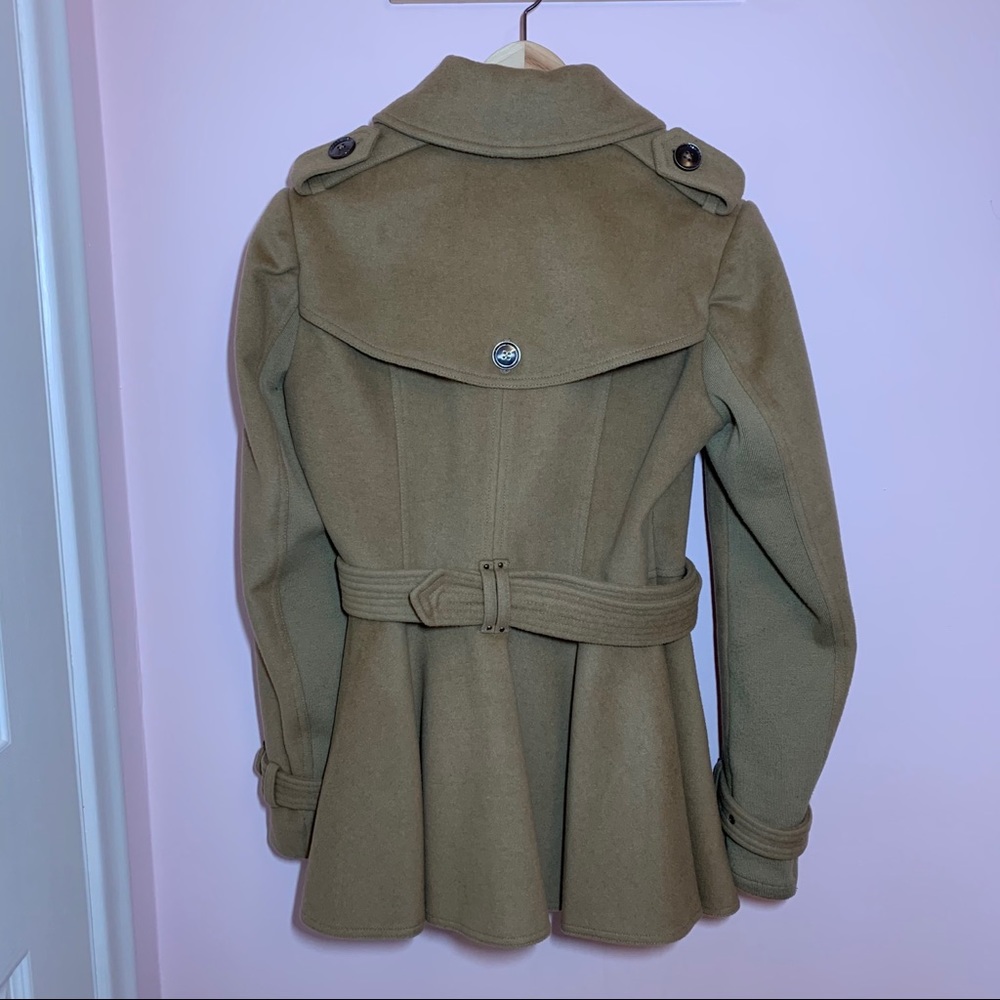 BCBG fit and flare camel pea coat - Picture 3 of 4